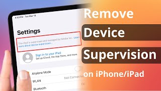 How to Remove Device Supervision from iPhoneiPad 2024 [upl. by Oigolue645]