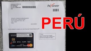 Recibir tarjeta Payoneer Perú [upl. by Massarelli587]