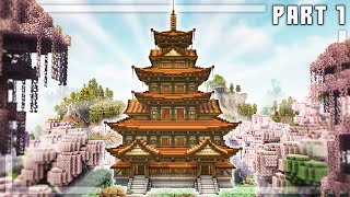 Minecraft How To Build the Ultimate Japanese Temple  Tutorial Part 16 [upl. by Eisnil]