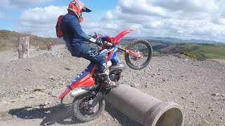 Enduro practice Wern Ddu Quarry 28424 [upl. by Ume522]