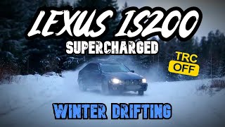 Lexus IS200 Supercharger  Snow Drifting [upl. by Tirreg]