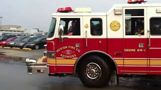 Merion Fire Company of Ardmore PA Fire Trucks Responding [upl. by Yroger]