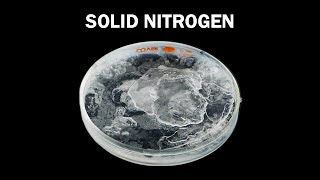 Freezing liquid nitrogen solid [upl. by Robins]