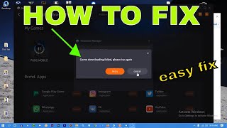 How to fix game downloading failed please try again Gameloop game downloading failed pubg mobile [upl. by Peyton446]