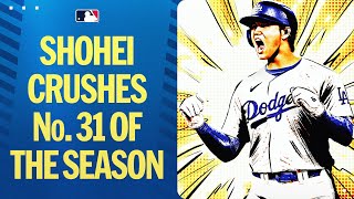 Shohei Ohtani hits his NLleading 31st homer of the season 大谷翔平ハイライト [upl. by Atnuahs50]