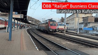 TRIP REPORT  ÖBB Railjet  Bratislava to Kufstein  Business Class [upl. by Dnalerb]