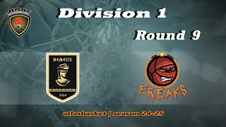 Atlasbasket  Div 1Round 9  NEMESIS vs FREAKS [upl. by Bohlen]