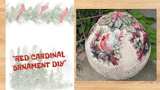 How to Decoupage a Large Ornament No Bubbles or Wrinkles [upl. by Nuahsad]