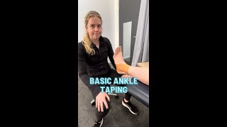 Ankle Taping Basics [upl. by Ativet]