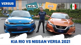 Nissan Versa Platinum VS KIA Rio S Pack 2021 ¿cuál ofrece el mejor equilibrio  Daniel Chavarría [upl. by Bonis]