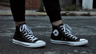 Converse all star chuck taylor unboxing amp on feet Español [upl. by Aenotna]