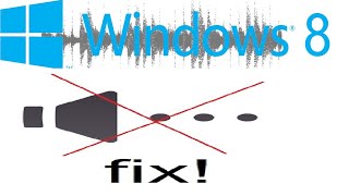 How to Fix Audio Problems on Windows 8  Windows 81 [upl. by Margot]