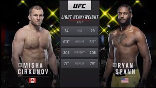 Ryan Spann vs Misha Cirkunov FullFight Highlights [upl. by Leak601]