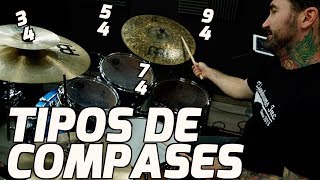 TIPOS DE COMPASES EN LA BATERIA 34 54 74 94 [upl. by Ilke]