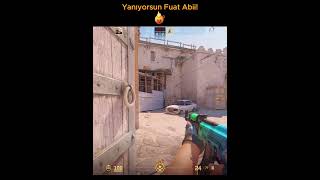 Yanıyor cs2 dust2 cs2edit cs2funny cs2funnymoments csgofunny molotow csgoedit cs2clutch [upl. by Varhol636]