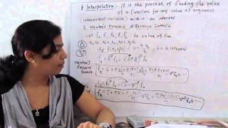 Interpolation Newton forward and backward formula  Part 1 [upl. by Raji]