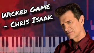 Wicked Game  Chris Isaak Piano Tutorial [upl. by Suirred]