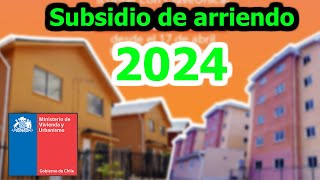 ☄️ Requisitos para POSTULAR al SUBSIDIO de ARRIENDO 2024 [upl. by Obeded393]