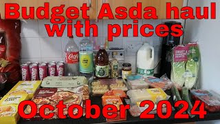 Budget Asda shopping haul with prices [upl. by Vilhelmina]