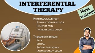 interferential therapy part3  physiological effect  Therapeutic effects  electrotherapy [upl. by Artemus]