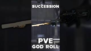 DESTINY 2 SUCCESSION PVE GOD ROLL [upl. by Yaluz875]