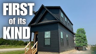 A 2 STORY modular home single wide thats NOW AVAILABLE on the market Prefab House Tour [upl. by Gladwin]