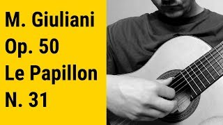 Mauro Giuliani Le Papillon Op 50 n 31 Allegretto [upl. by Rafi]