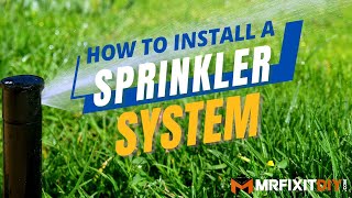 How to Install a Sprinkler System  A DIY Guide [upl. by Sirama]