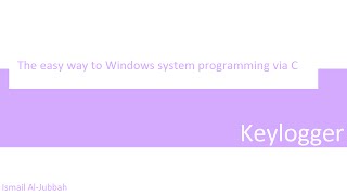 16 Intro to System Programming using C  Keylogger  مقدمة لبرمجة النظم بسي [upl. by Noyart285]