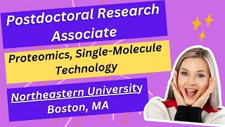 Postdoctoral Research Associate Northeastern University Boston MA [upl. by Aurita]