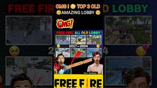 OMG  😳 TOP 3 OLD AMAZING LOBBY IN FREE FIRE freefire ytshorts trending [upl. by Fritz722]