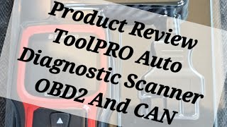 Cheap Car Code Scanner The ToolPRO Auto Diagnostic Scanner OBD2 and CAN cars autorepair [upl. by Dam]