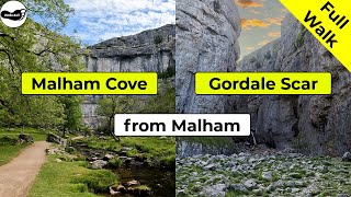 Malham Cove Gordale Scar and Janets Foss walk from Malham Full Walk [upl. by Nanda]