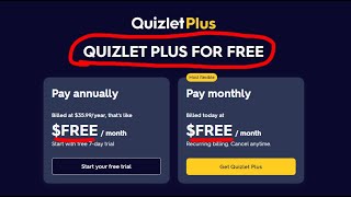 How To Get Quizlet PLUS For FREE [upl. by Schlicher]