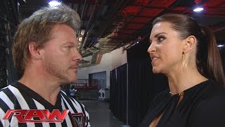 Stephanie McMahon berates Chris Jericho Raw January 18 2016 [upl. by Nyrb]