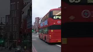 Uncommon Electroliner  Bus route 63  Seen at Calthorpe street Farringdon  3035e LV73FDO [upl. by Millham]