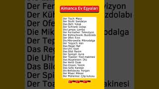 Almanca ev Eşyaları 🇩🇪🇹🇷 [upl. by Whyte442]