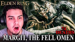 Elden Ring 74 Deaths Later  My Epic Battle Against Margit the Fell Omen [upl. by Naarah]