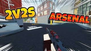 Getting BODIED in Arsenal 2v2s Roblox [upl. by Stanfill]