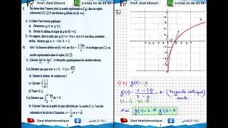 16  Logarithme Népérien Correction Exercice Bac Math  Science  Technique  Info  Eco [upl. by Nwahsiek324]