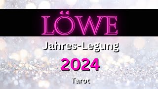 LÖWE 2024 ♌️🤩✨ quot2024 WERDEN WÜNSCHE WAHRquot Löwe 2024 Jahres amp 12 Monatslegung Tarot [upl. by Yrogreg]