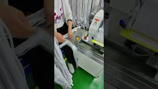 Power cord cable fold labeling machine [upl. by Kissee]