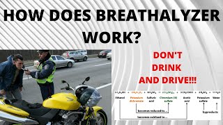 Breath alcohol analyzer  How breathalyzers work  Chemistry of breathanalyzers [upl. by Botti]