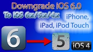 How to Downgrade iOS 60 to iOS 5x4x Mac amp Windows NEW VERSION 2012 [upl. by Tomi522]