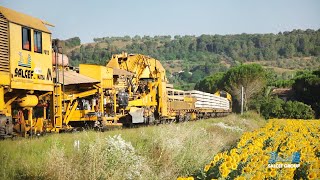 Renewal of the CecinaVolterra railway line  Rinnovamento ferroviario [upl. by Gnen]