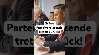 Grüne Parteivorsitzende treten zurück [upl. by Daley]