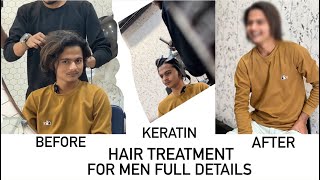 Keratin hair treatment  long hair keratin treatment boy [upl. by Sitoeht]