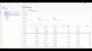 How to create Fiscal calendars Fiscal years and period and budget cycles in D365 FO [upl. by Koffler]