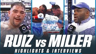 Andy Ruiz DRAWS With Jarrell Miller  Highlights  Interview [upl. by Swope779]