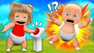 Baby amp Girlfriend Press The Wrong Button in Roblox [upl. by Melleta]